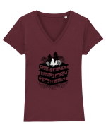 Nature And books Tricou mânecă scurtă guler V Damă Evoker