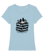 Nature And books Tricou mânecă scurtă guler larg fitted Damă Expresser
