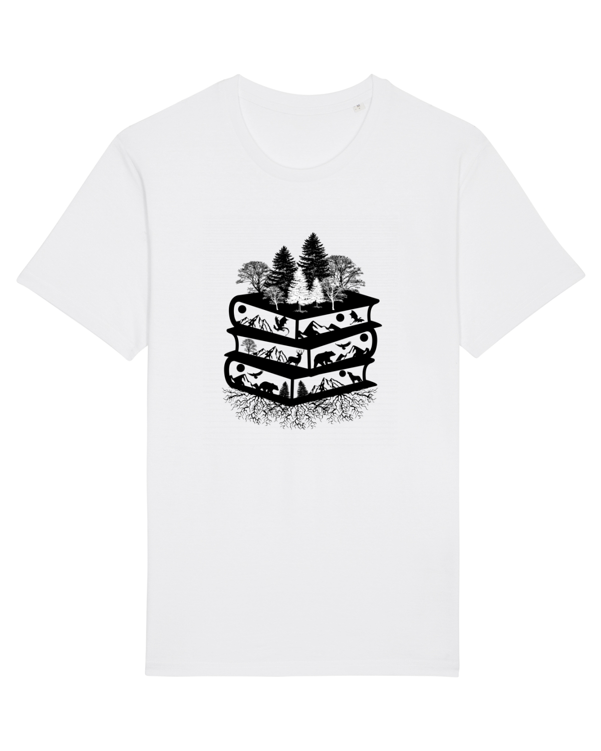 Tricou mânecă scurtă Unisex Rocker White