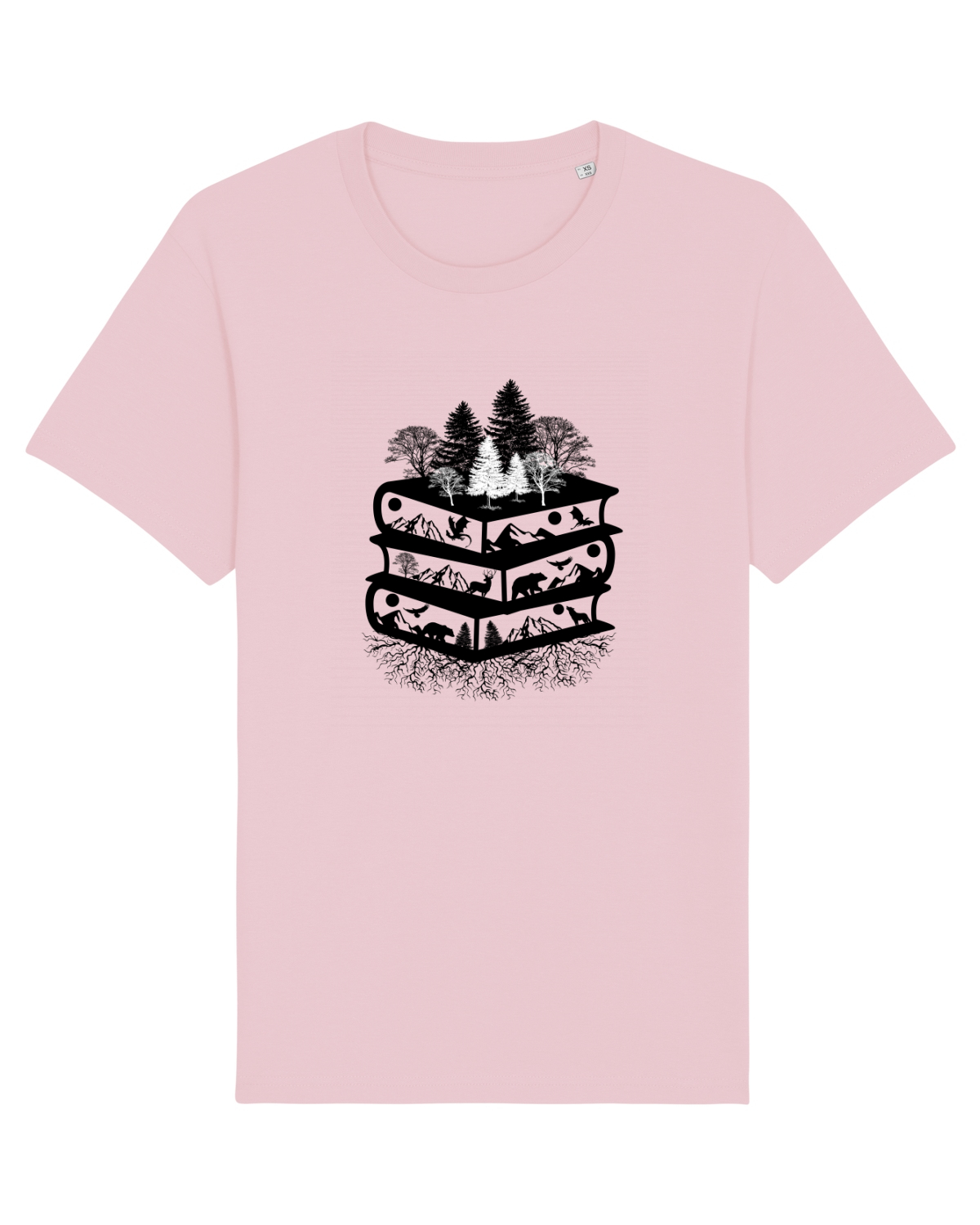 Tricou mânecă scurtă Unisex Rocker Cotton Pink