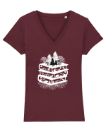 Nature And books Tricou mânecă scurtă guler V Damă Evoker