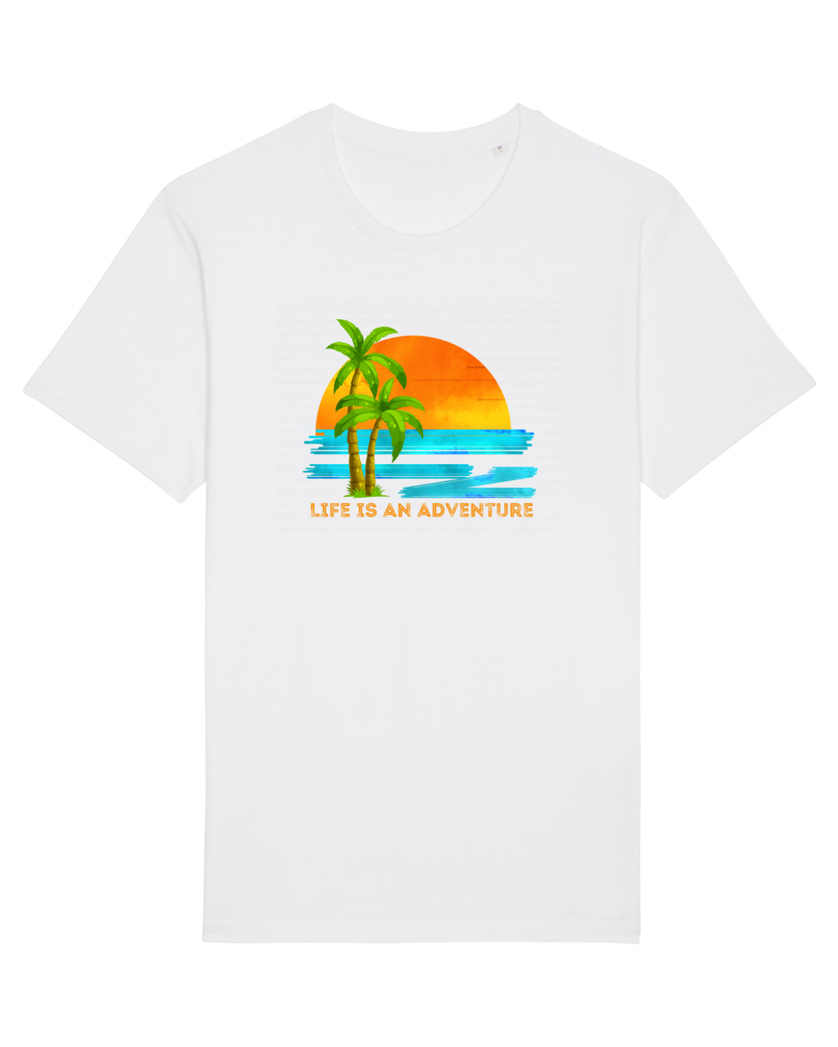 Tricou mânecă scurtă Unisex Rocker White