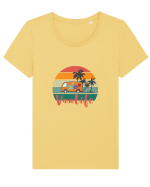 Vanlife Tricou mânecă scurtă guler larg fitted Damă Expresser