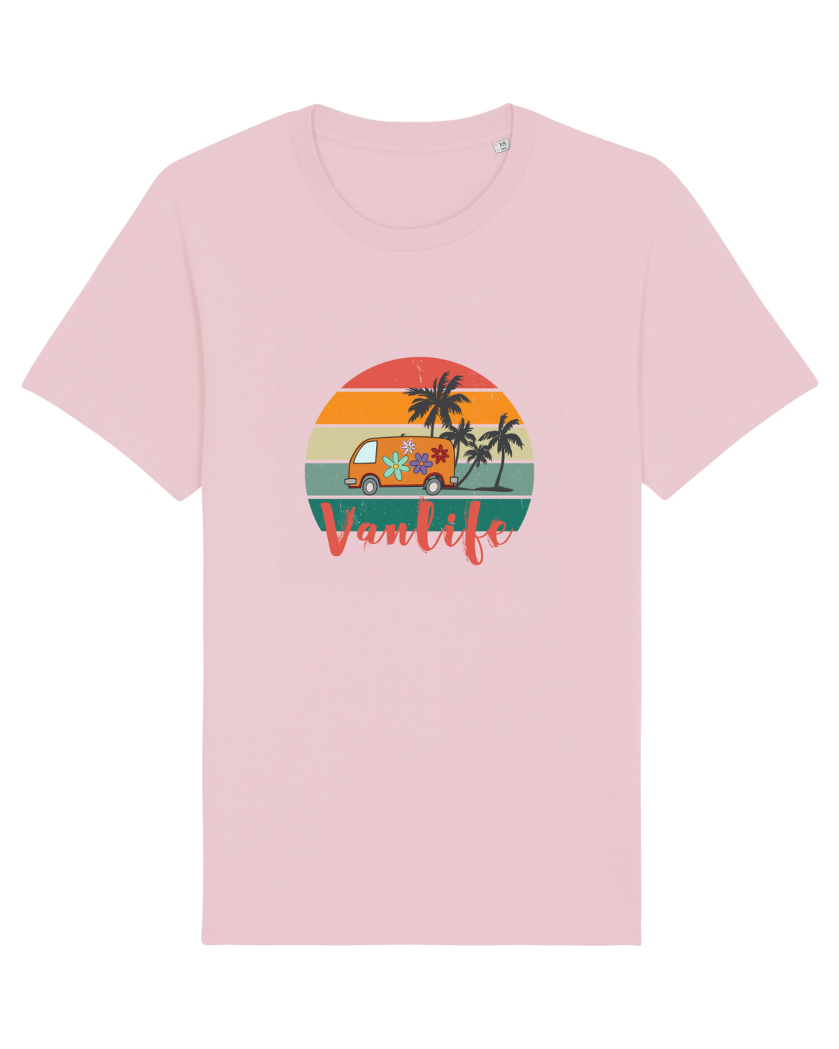 Tricou mânecă scurtă Unisex Rocker Cotton Pink