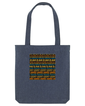 African Pattern Midnight Blue