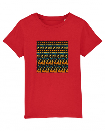 African Pattern Red