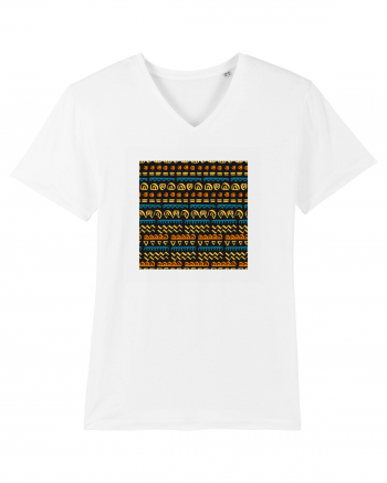 African Pattern White