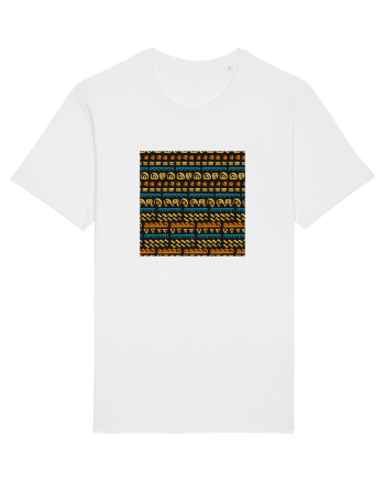 African Pattern White