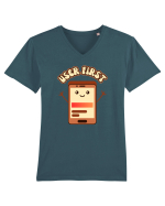Cute UX-UI Designer Tricou mânecă scurtă guler V Bărbat Presenter