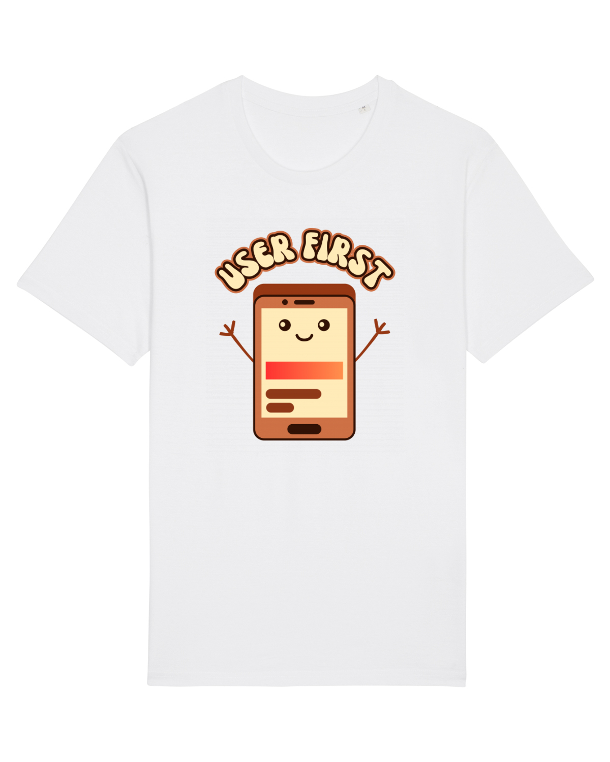 Tricou mânecă scurtă Unisex Rocker White