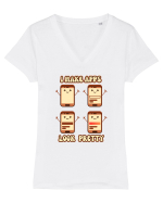 Cute UX-UI Designer Tricou mânecă scurtă guler V Damă Evoker