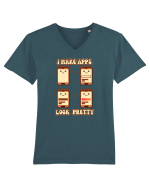 Cute UX-UI Designer Tricou mânecă scurtă guler V Bărbat Presenter