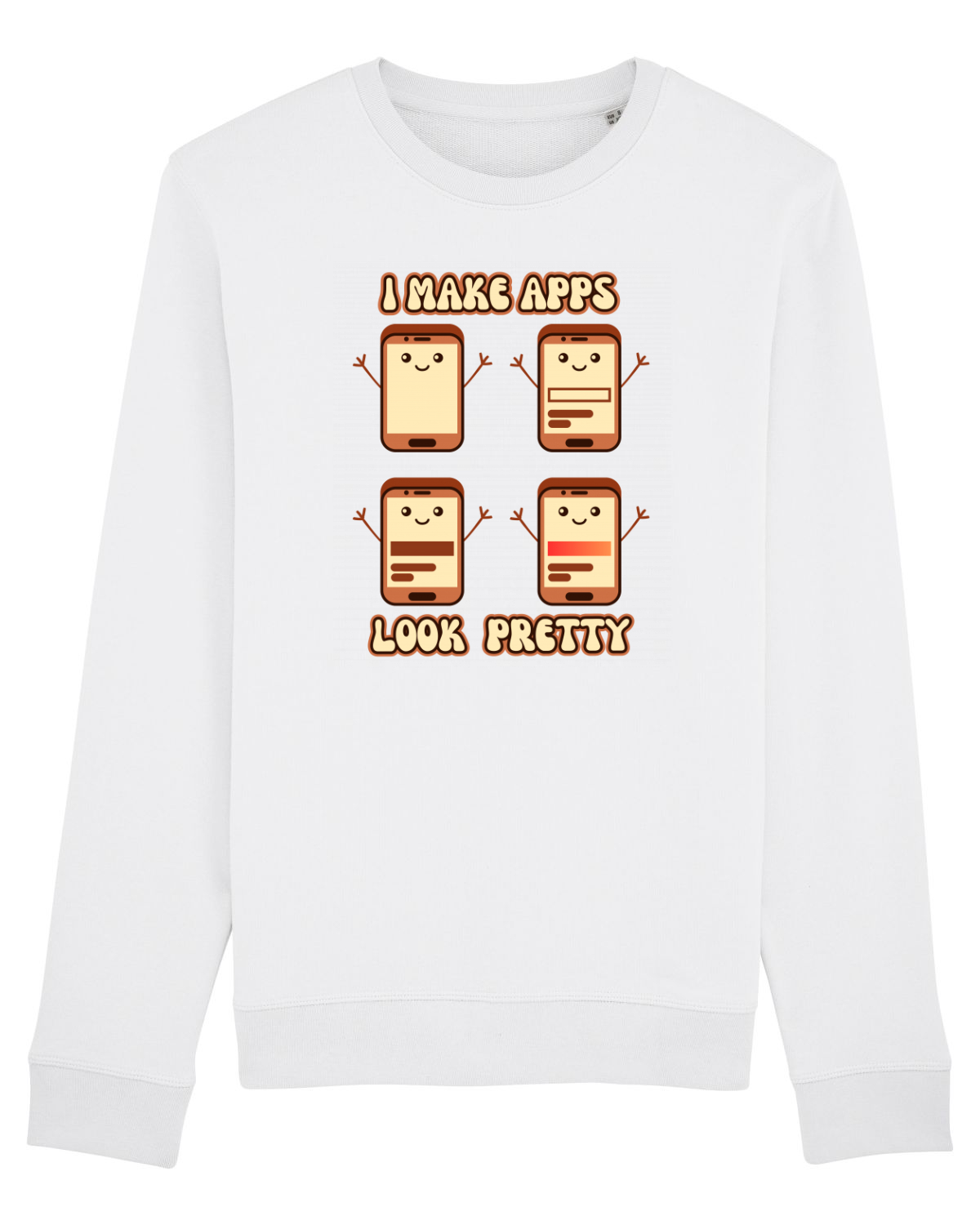 Bluză mânecă lungă Unisex Rise White