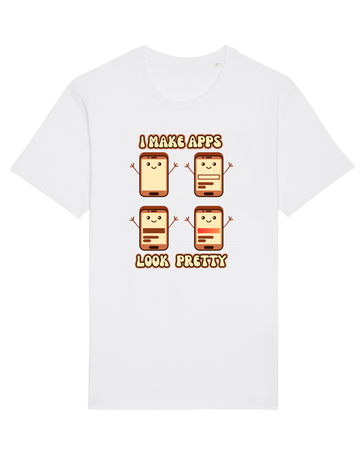 Tricou mânecă scurtă Unisex Rocker White