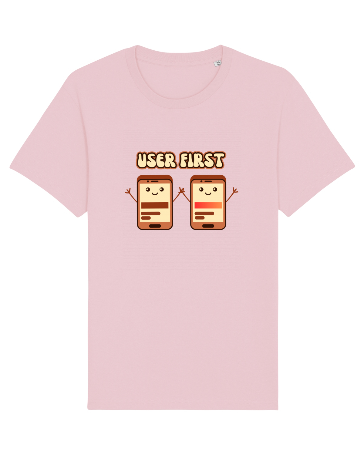 Tricou mânecă scurtă Unisex Rocker Cotton Pink