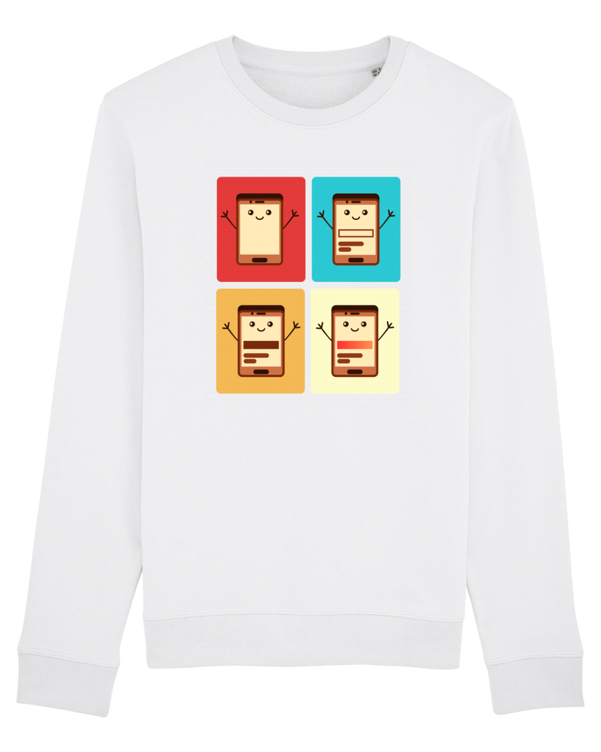 Bluză mânecă lungă Unisex Rise White