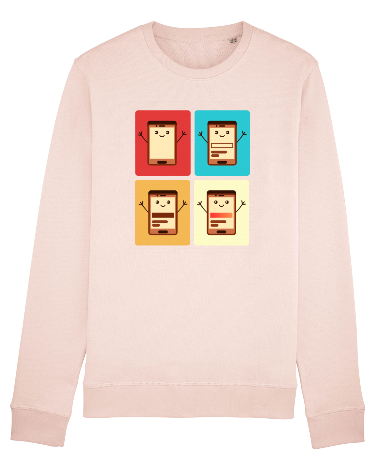 Bluză mânecă lungă Unisex Rise Candy Pink