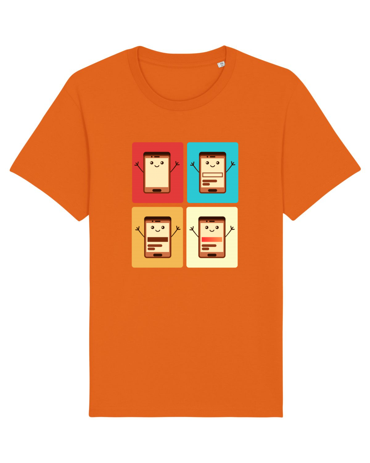 Tricou mânecă scurtă Unisex Rocker Bright Orange