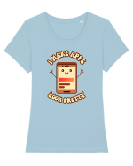 Cute UX-UI Designer Tricou mânecă scurtă guler larg fitted Damă Expresser