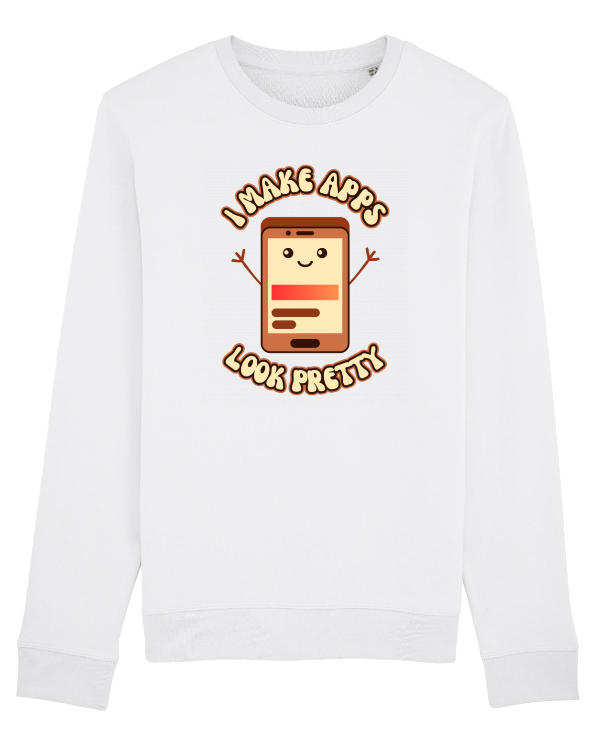 Bluză mânecă lungă Unisex Rise White