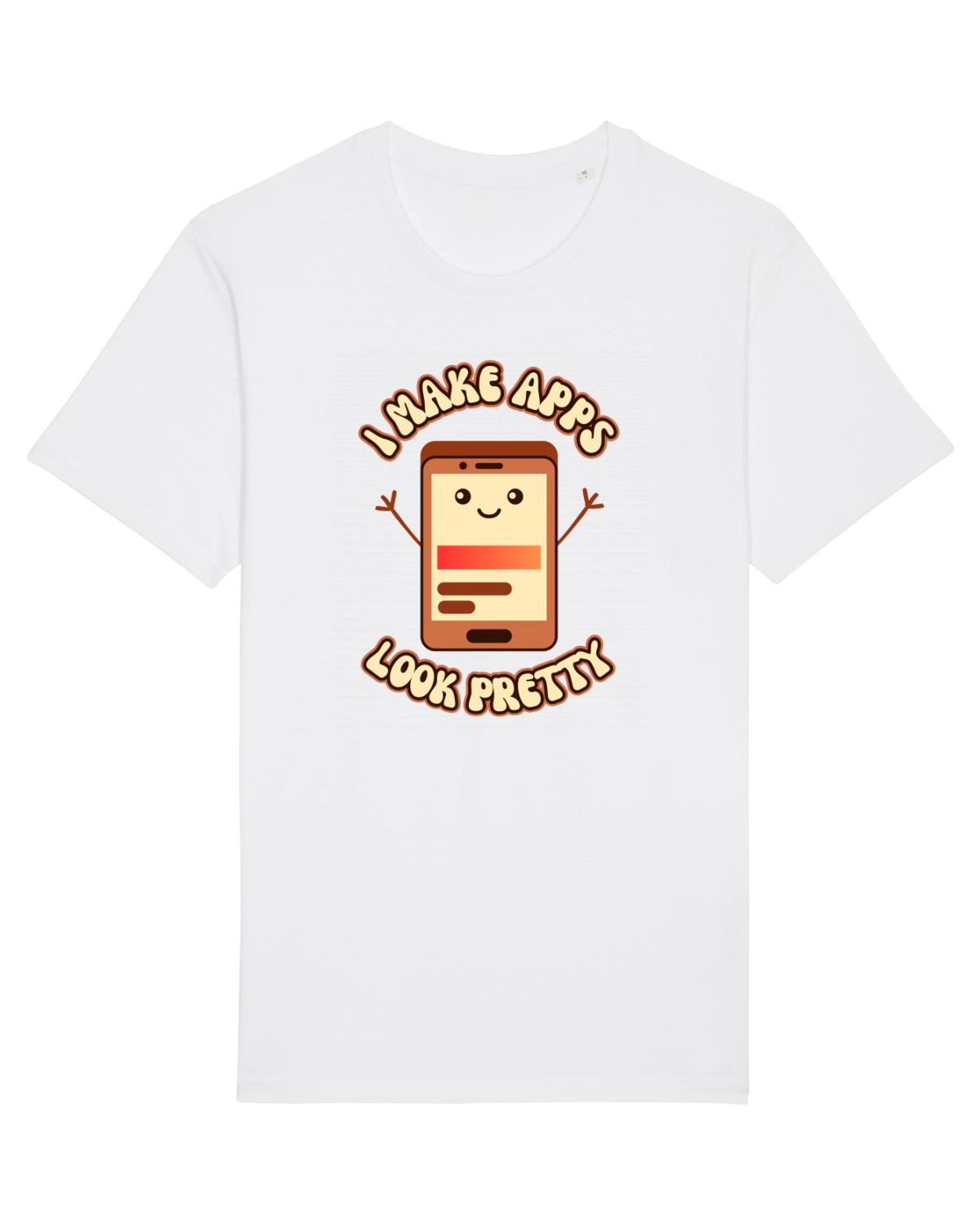 Tricou mânecă scurtă Unisex Rocker White