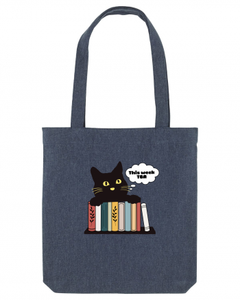 Bookish cat Midnight Blue