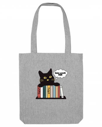 Bookish cat Heather Grey