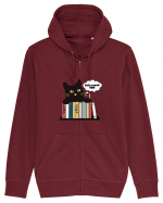 Bookish cat Hanorac cu fermoar Unisex Connector