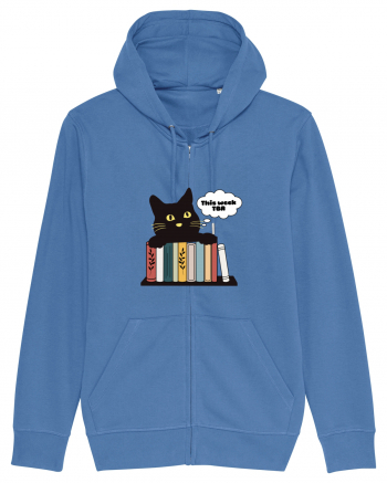 Bookish cat Bright Blue