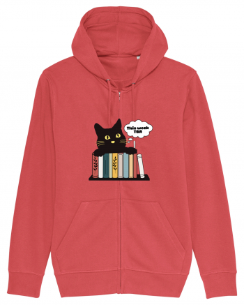 Bookish cat Carmine Red