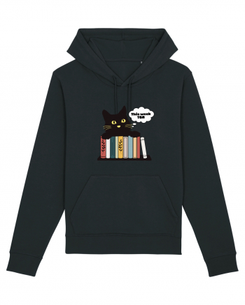 Bookish cat Black