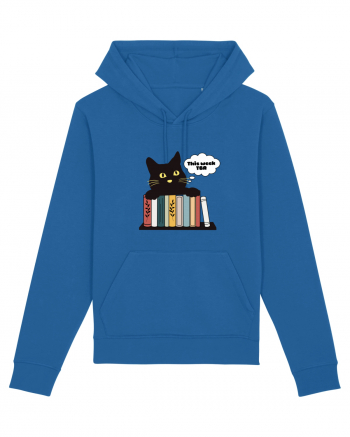 Bookish cat Royal Blue