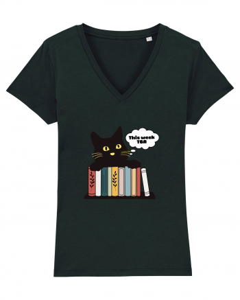 Bookish cat Black