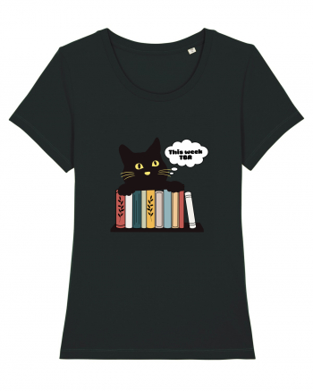 Bookish cat Black