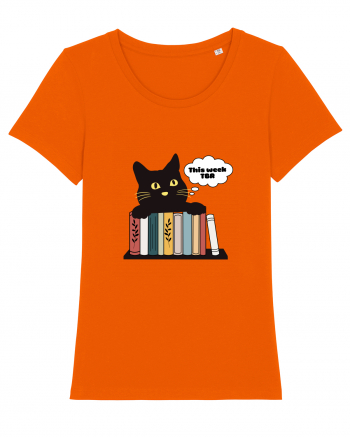 Bookish cat Bright Orange