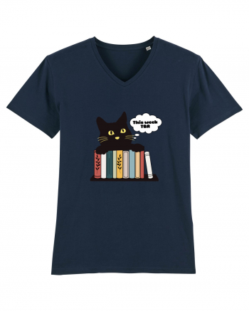 Bookish cat French Navy