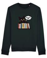 Bookish cat Bluză mânecă lungă Unisex Rise