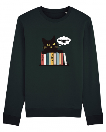 Bookish cat Black