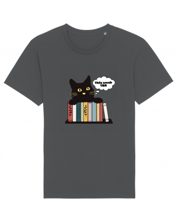 Bookish cat Anthracite