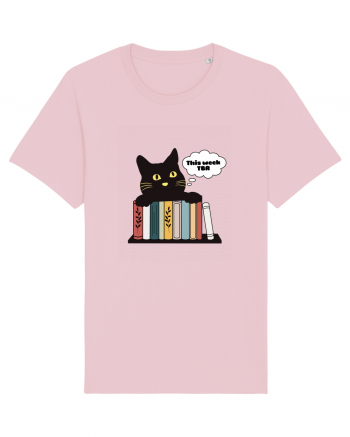 Bookish cat Cotton Pink