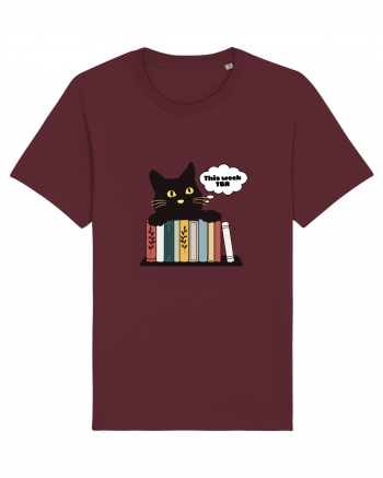 Bookish cat Burgundy