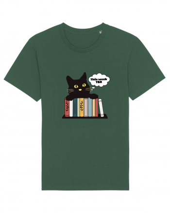 Bookish cat Bottle Green