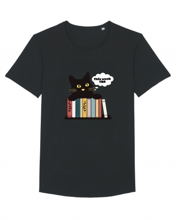 Bookish cat Black