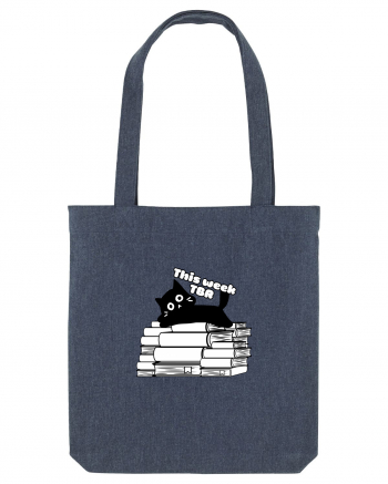 Bookish cat Midnight Blue