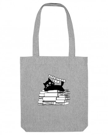 Bookish cat Heather Grey