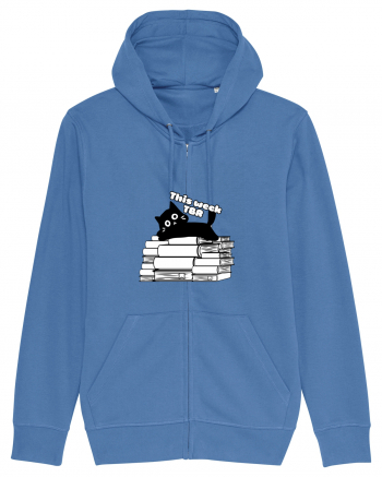 Bookish cat Bright Blue