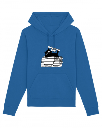 Bookish cat Royal Blue