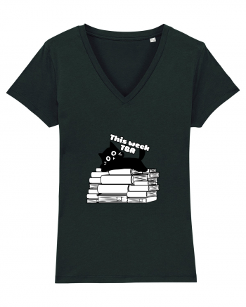 Bookish cat Black