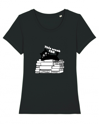 Bookish cat Black