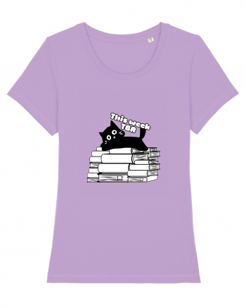 Bookish cat Lavender Dawn